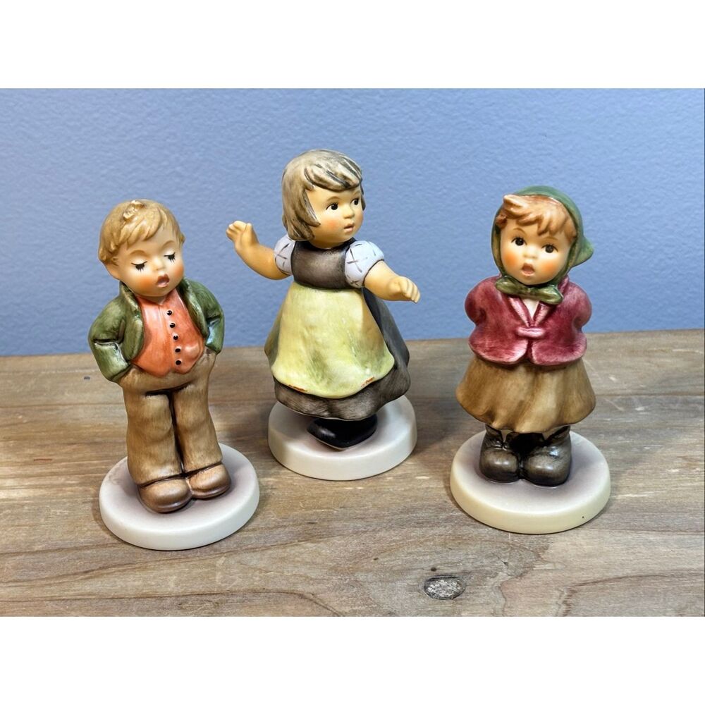 Goebel M.J. Hummel Club porcelain bisque figurines lot of 3